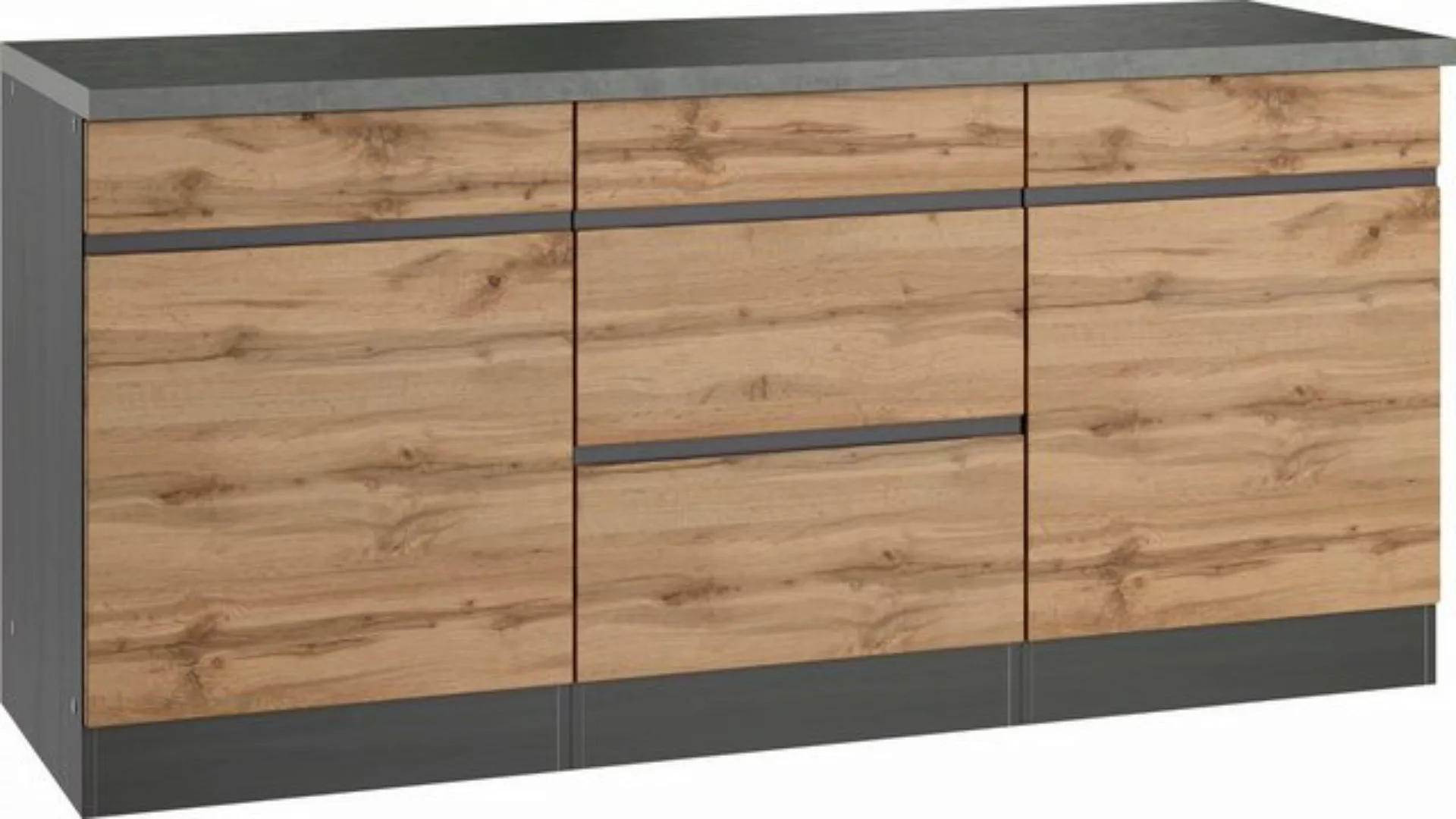 KOCHSTATION Unterschrank "KS-Riesa", Breite 180 cm, MDF-Fronten günstig online kaufen