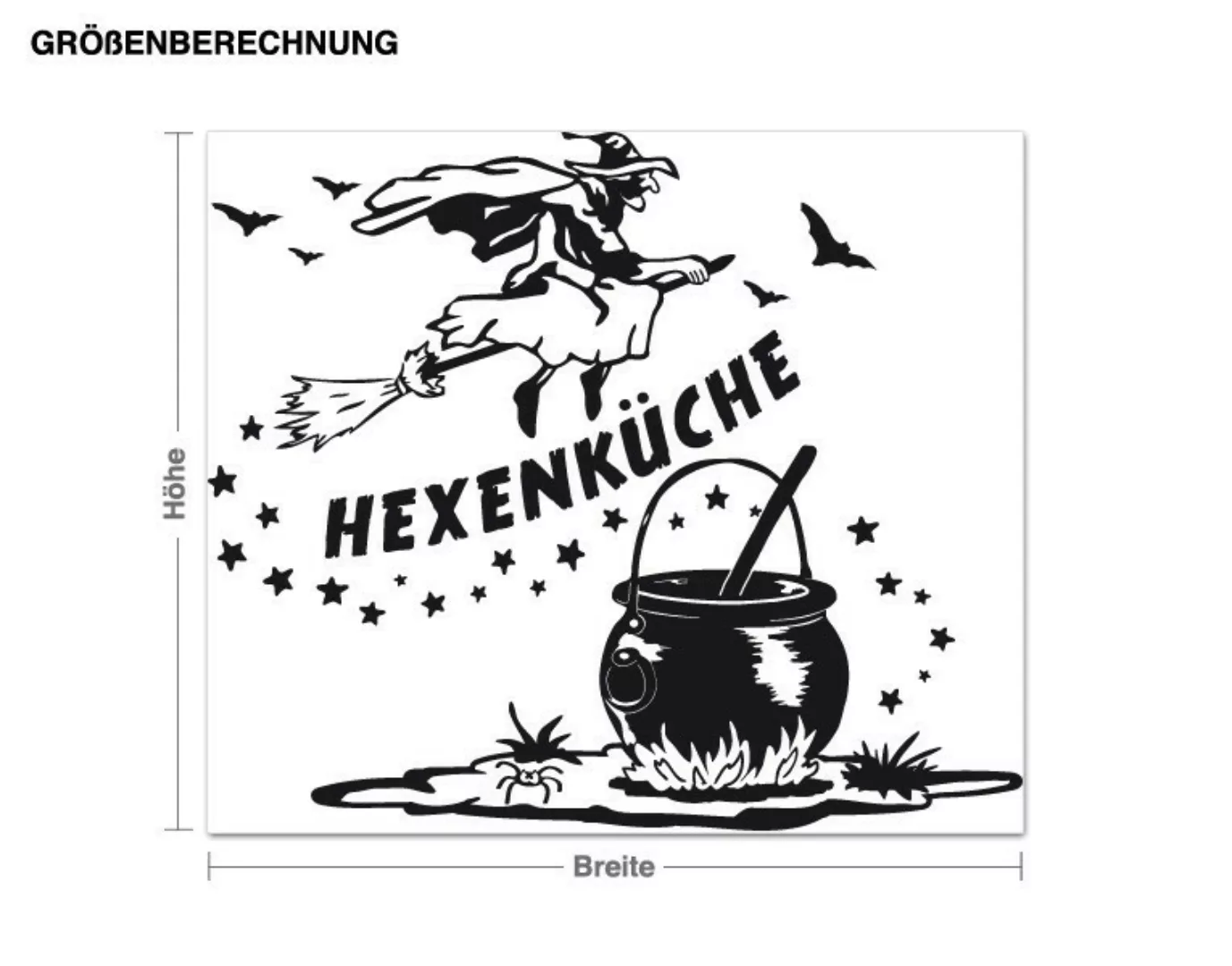 Wandtattoo Küchenspruch Hexenküche2 günstig online kaufen