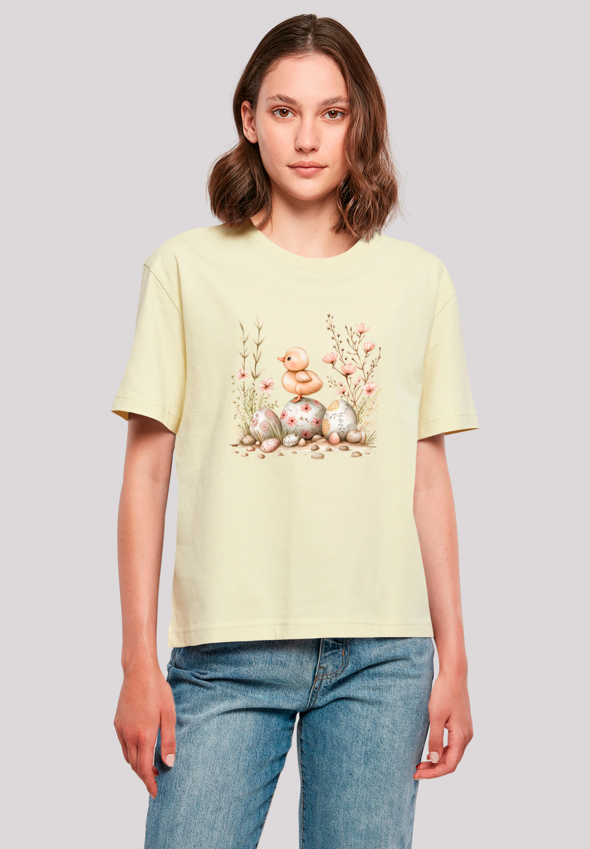 F4NT4STIC T-Shirt "Ostern Küken Ei Blumen", Premium Qualität günstig online kaufen