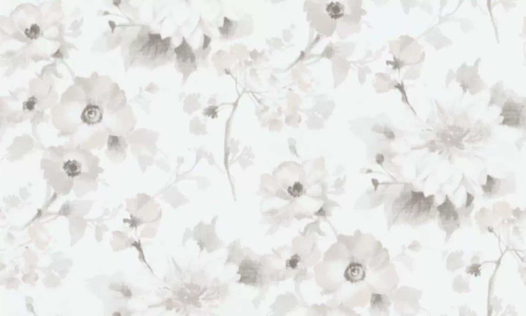 Bricoflor Blumen Tapete im Landhausstil für Wohn und Esszimmer Vintage Blum günstig online kaufen