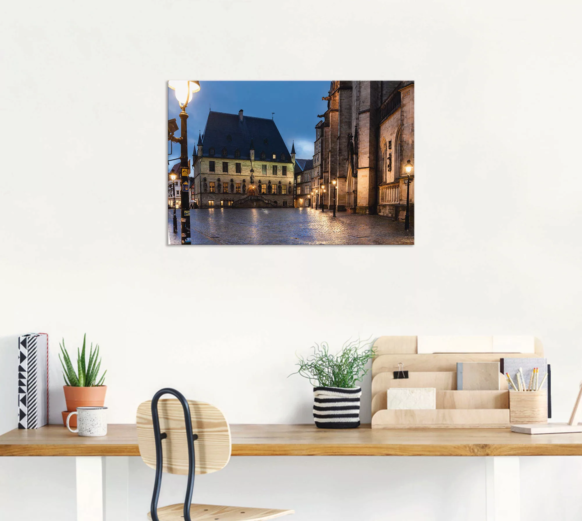 Artland Wandbild "Rathaus Osnabrück I", Gebäude, (1 St.), als Alubild, Outd günstig online kaufen