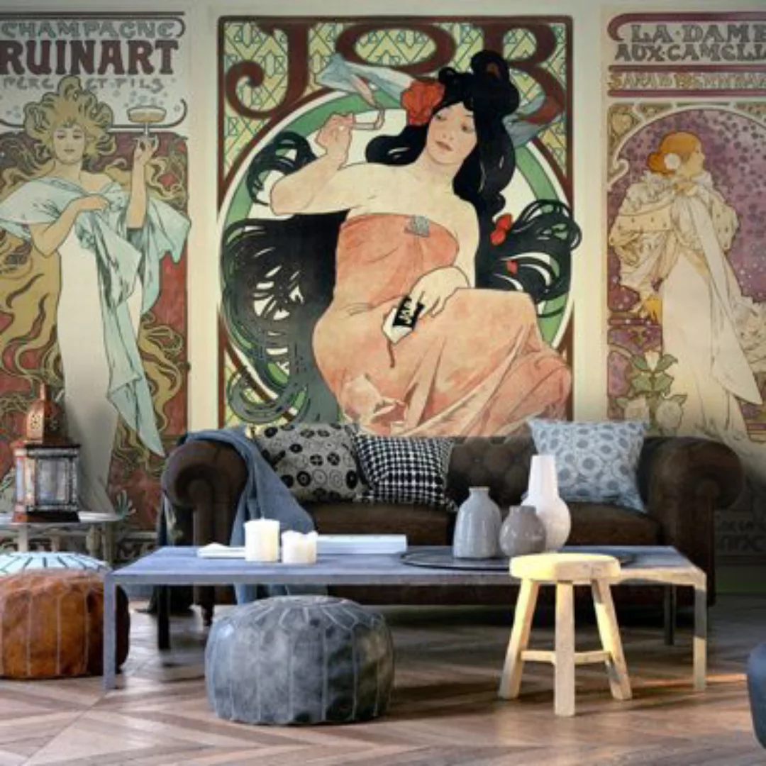 artgeist Fototapete Alphonse Mucha. Women's mehrfarbig Gr. 250 x 175 günstig online kaufen