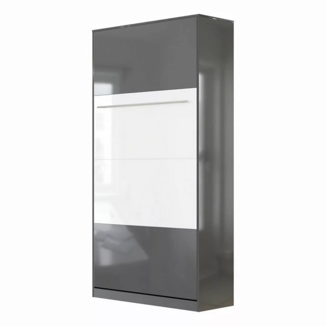 SMARTBett Schrankbett SMARTBett Standard 90x200 Vertikal/Hoch Komfort Latte günstig online kaufen