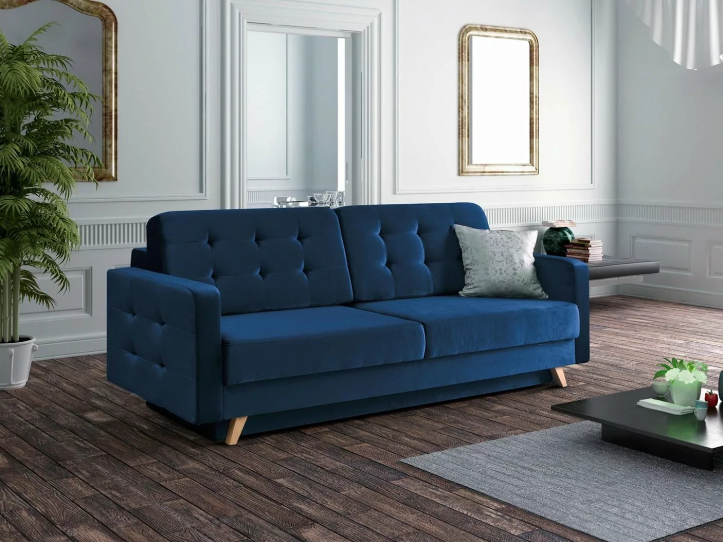 Beautysofa Schlafsofa Schlafsofa TEXAS Steppung Sofa Couch Wohnzimmer Schla günstig online kaufen