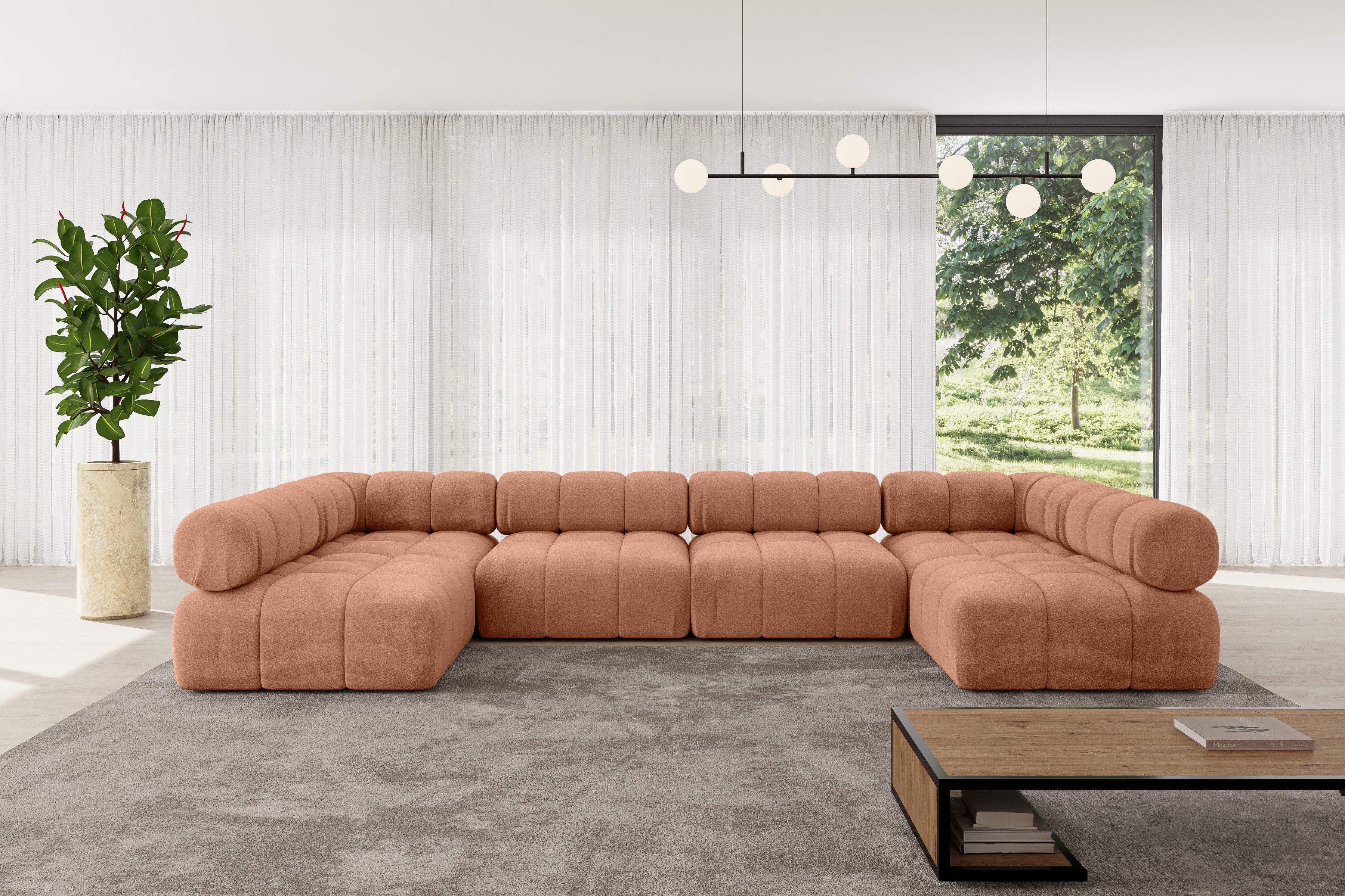 ALTDECOR Wohnlandschaft Garvo-U2, Corner Sofa U-Form günstig online kaufen