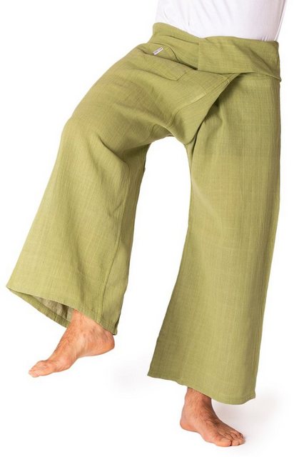 PANASIAM Wellnesshose Thai Fischerhose Handgewebt bequeme Unisex Wickelhose günstig online kaufen