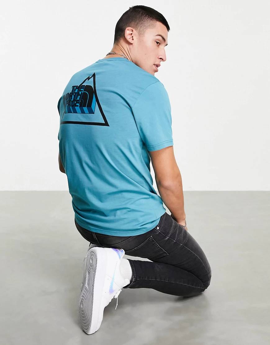 The North Face – Playful – T-Shirt in Blau mit Logo günstig online kaufen