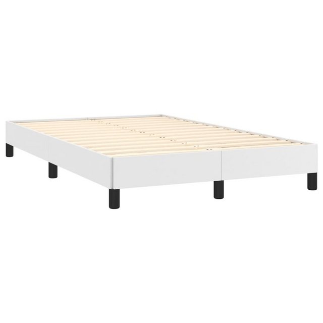 vidaXL Bett Bettgestell Weiß 120x190 cm Kunstleder günstig online kaufen