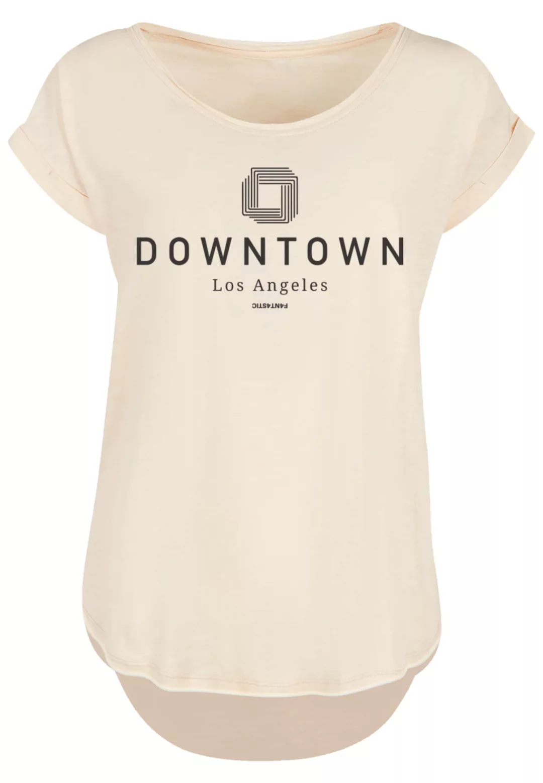 F4NT4STIC T-Shirt "PLUS SIZE Downtown LA Muster", Print günstig online kaufen