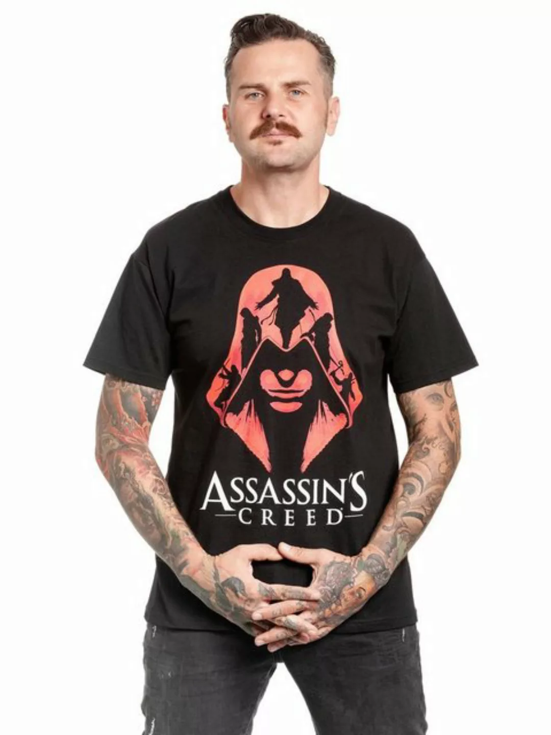 Assassins Creed Red Coat Herren T-Shirt schwarz günstig online kaufen