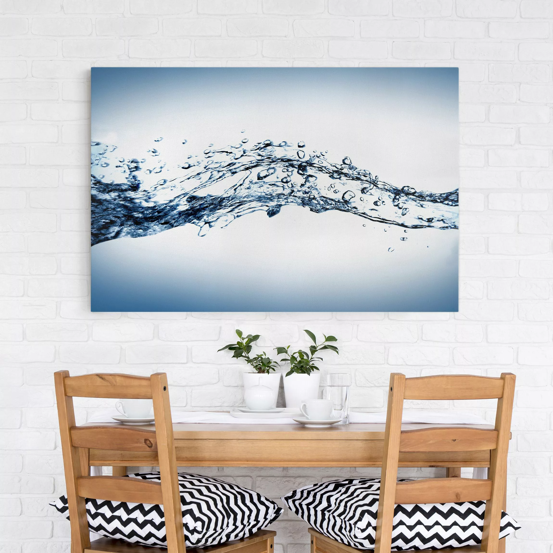 Leinwandbild - Querformat Water Splash günstig online kaufen