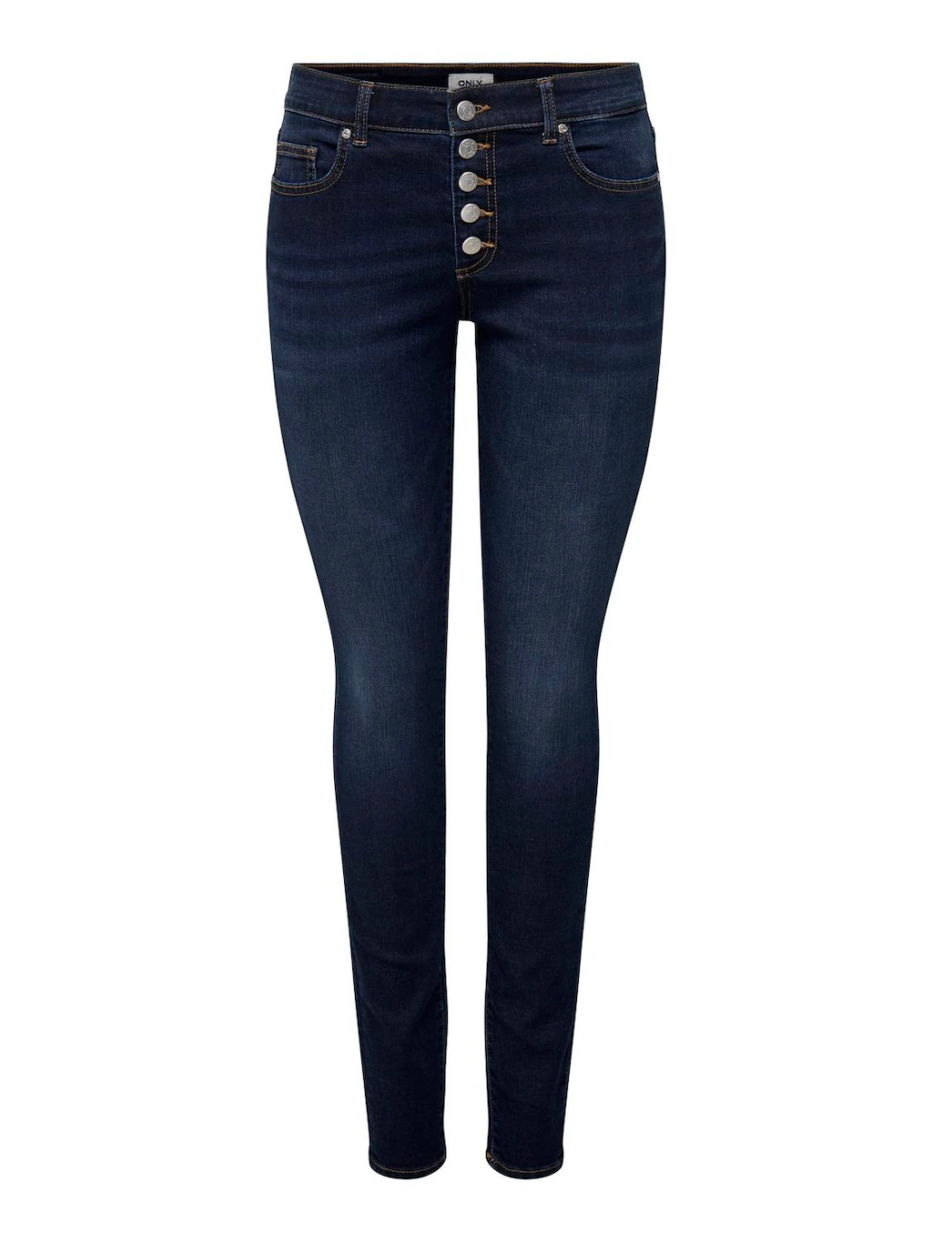 ONLY Skinny-fit-Jeans "ONLHUSH MID SK VIS BUTTON DNM BOX X" günstig online kaufen