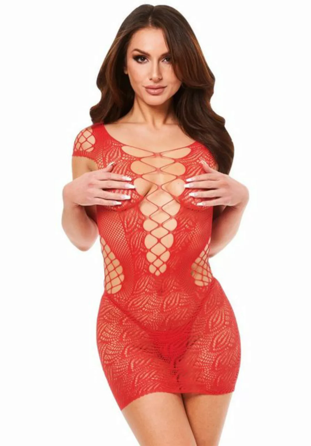 Baci Lingerie Minikleid Netz-Minikleid - rot günstig online kaufen