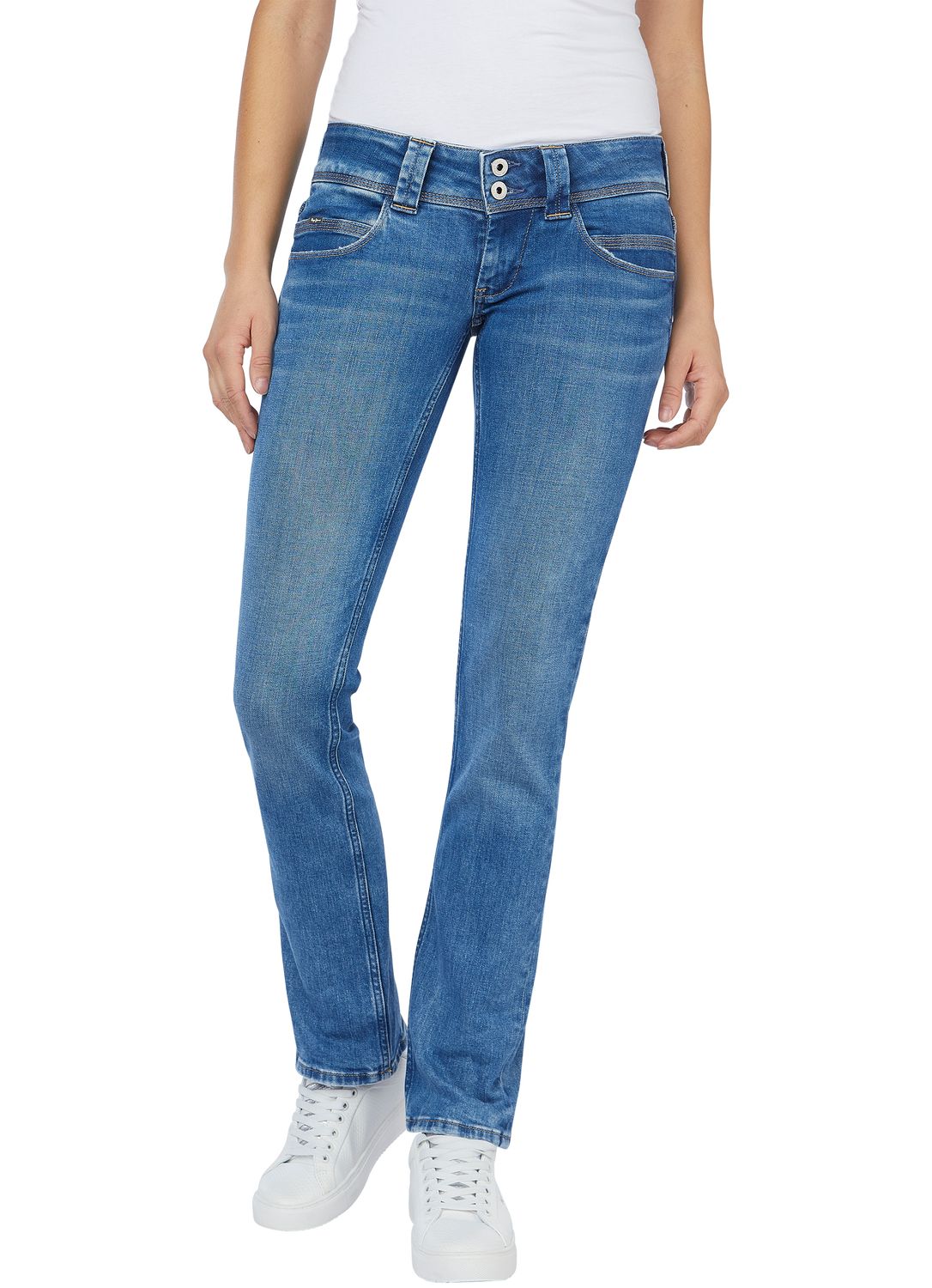 Pepe Jeans Damen Jeans VENUS - Regular Fit - Blau - Sky Blue Wiser günstig online kaufen