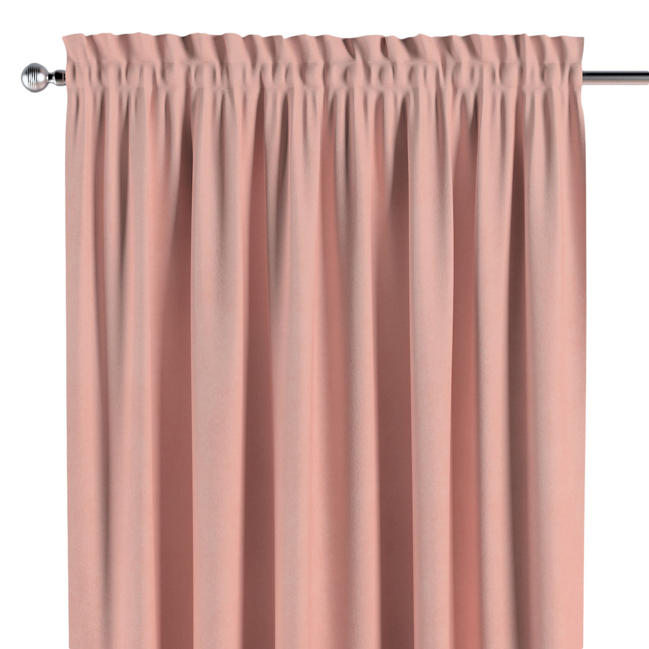 Vorhang mit Tunnel und Köpfchen, rosa, Crema (177-77) günstig online kaufen