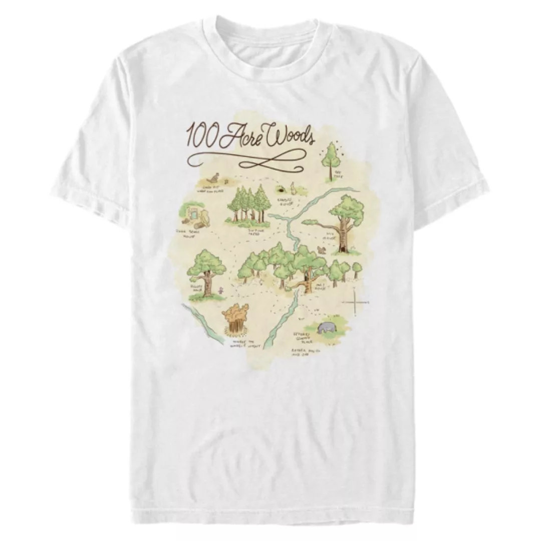 Disney - Winnie Puuh - 100 Acre Woods 100 Acre Map - Männer T-Shirt günstig online kaufen