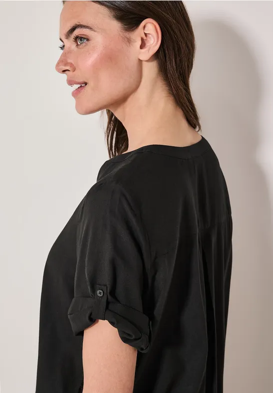 Cecil Shirtbluse, mit geschlitztem Rundhalsausschnitt günstig online kaufen