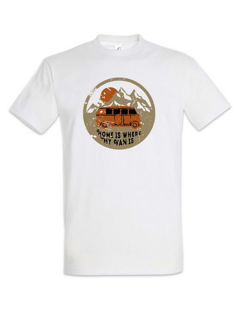 Urban Backwoods Print-Shirt Home Is Where My Van Is Herren T-Shirt Campen C günstig online kaufen