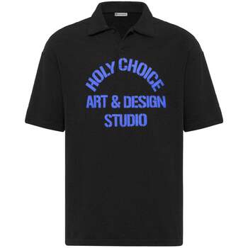 Dandalo  T-Shirts & Poloshirts Michel Oversize Lapel Collar Motto Printed S günstig online kaufen
