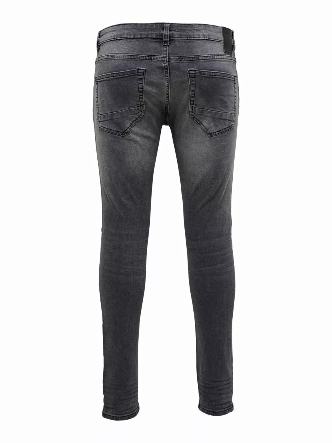 Only & Sons Herren Jeans ONSWARP GREY DCC 2051 - Skinny Fit - Grau - Grey D günstig online kaufen