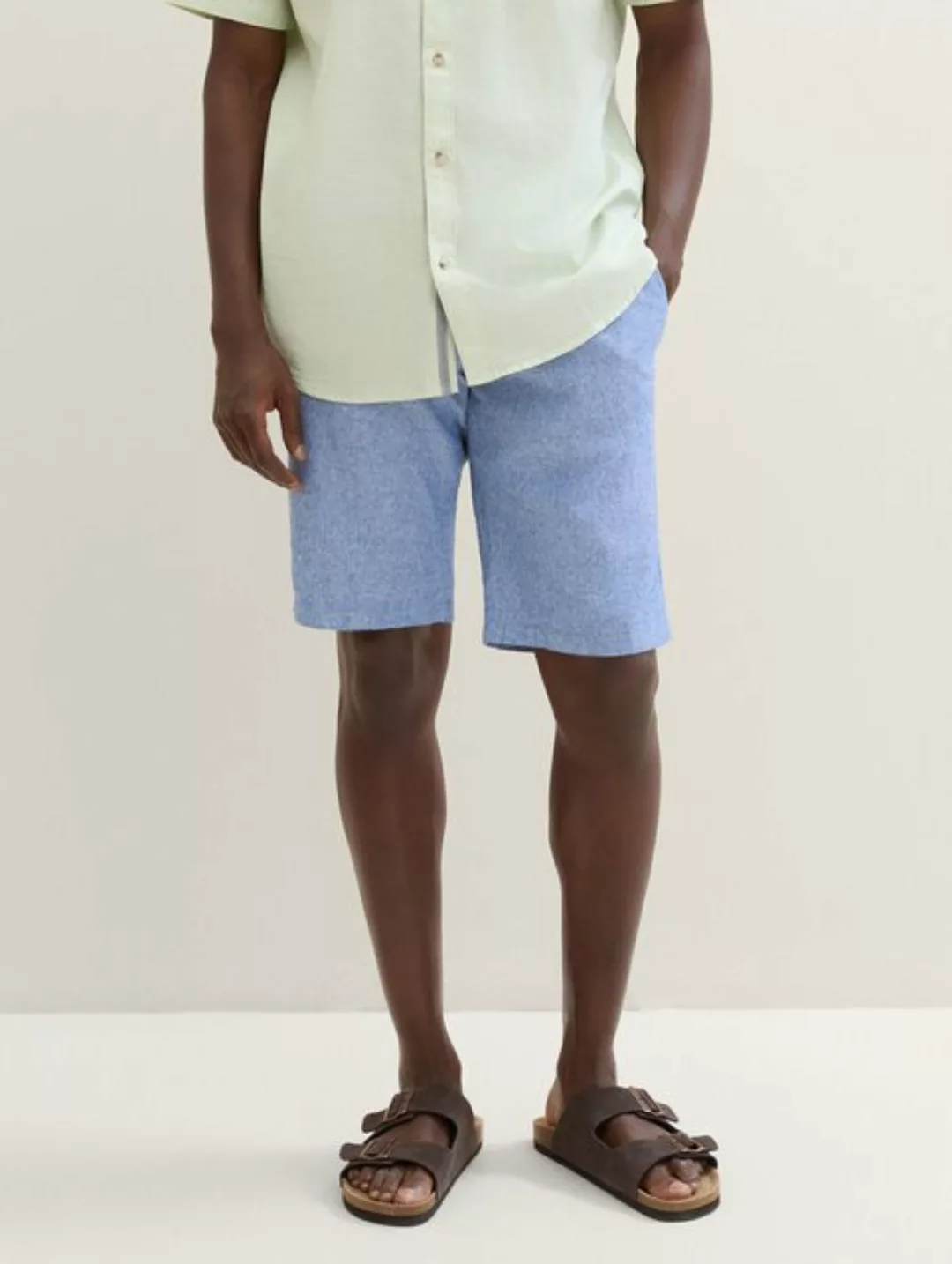 TOM TAILOR Bermudas Regular Shorts mit Leinen günstig online kaufen
