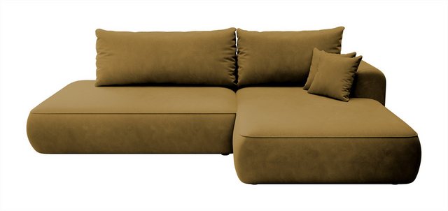 DB-Möbel Ecksofa "Fagio" mit Schlaffunktion, two types of fabric :Magic Vel günstig online kaufen