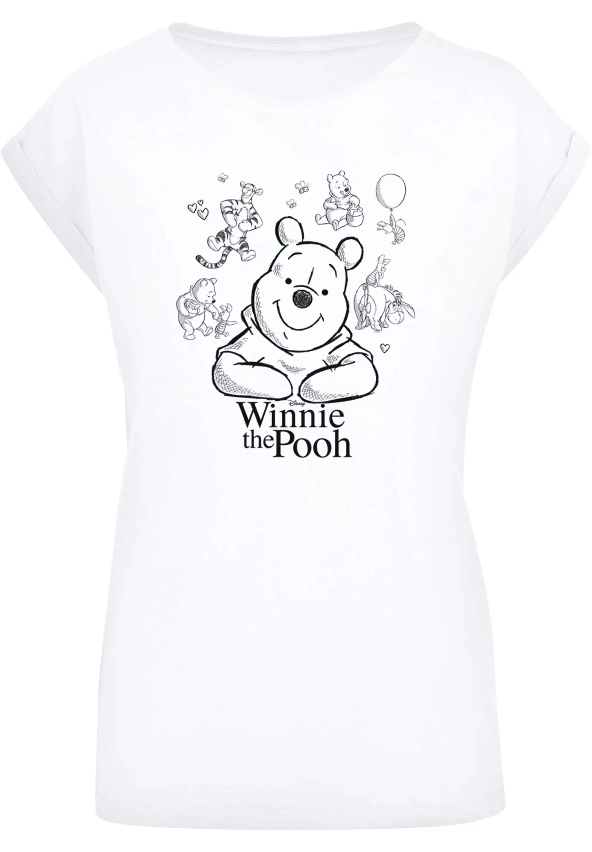 F4NT4STIC T-Shirt "Winnie Puuh Der Bär Collage Sketch", Print günstig online kaufen