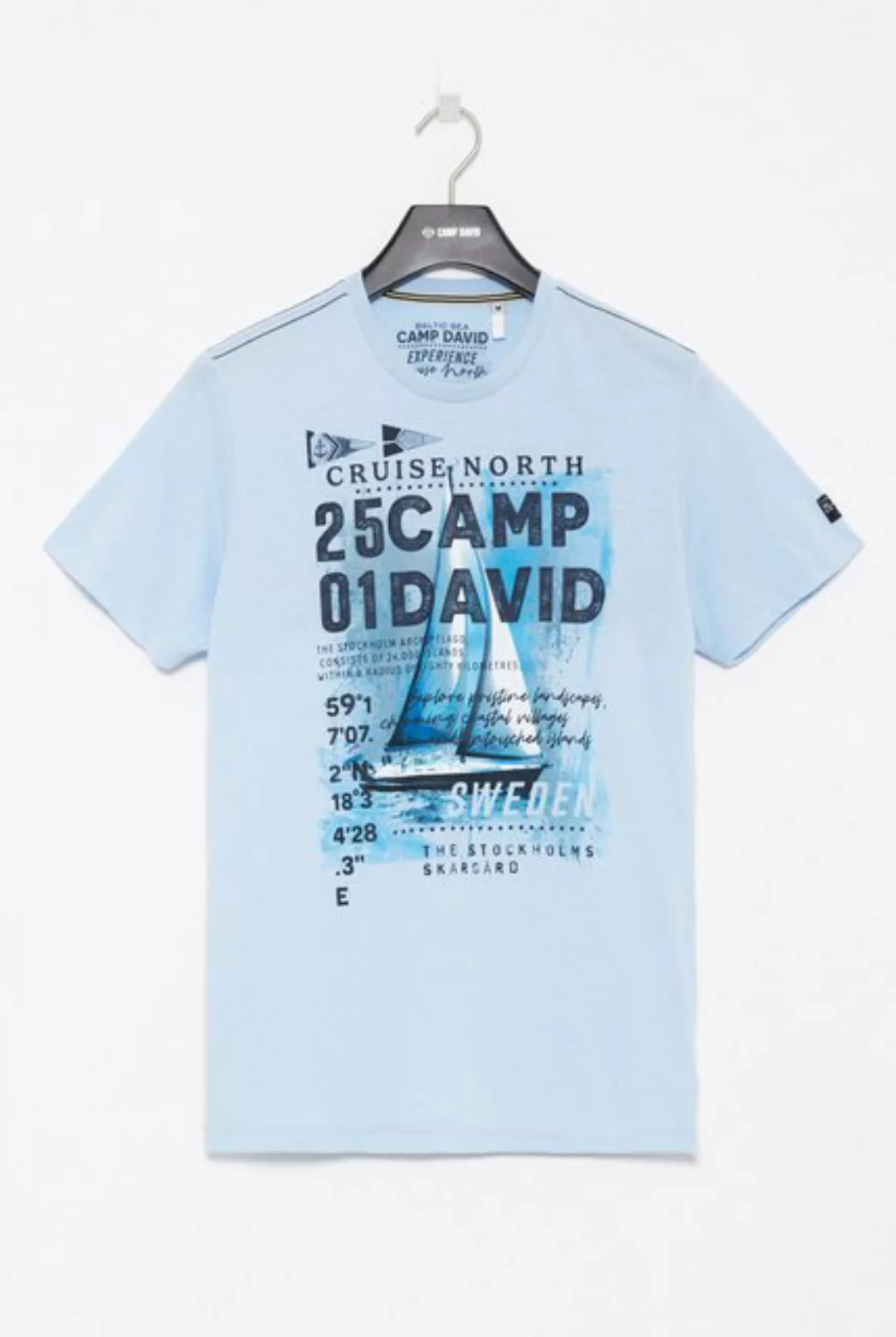 CAMP DAVID Print-Shirt mit maritimen Prints günstig online kaufen