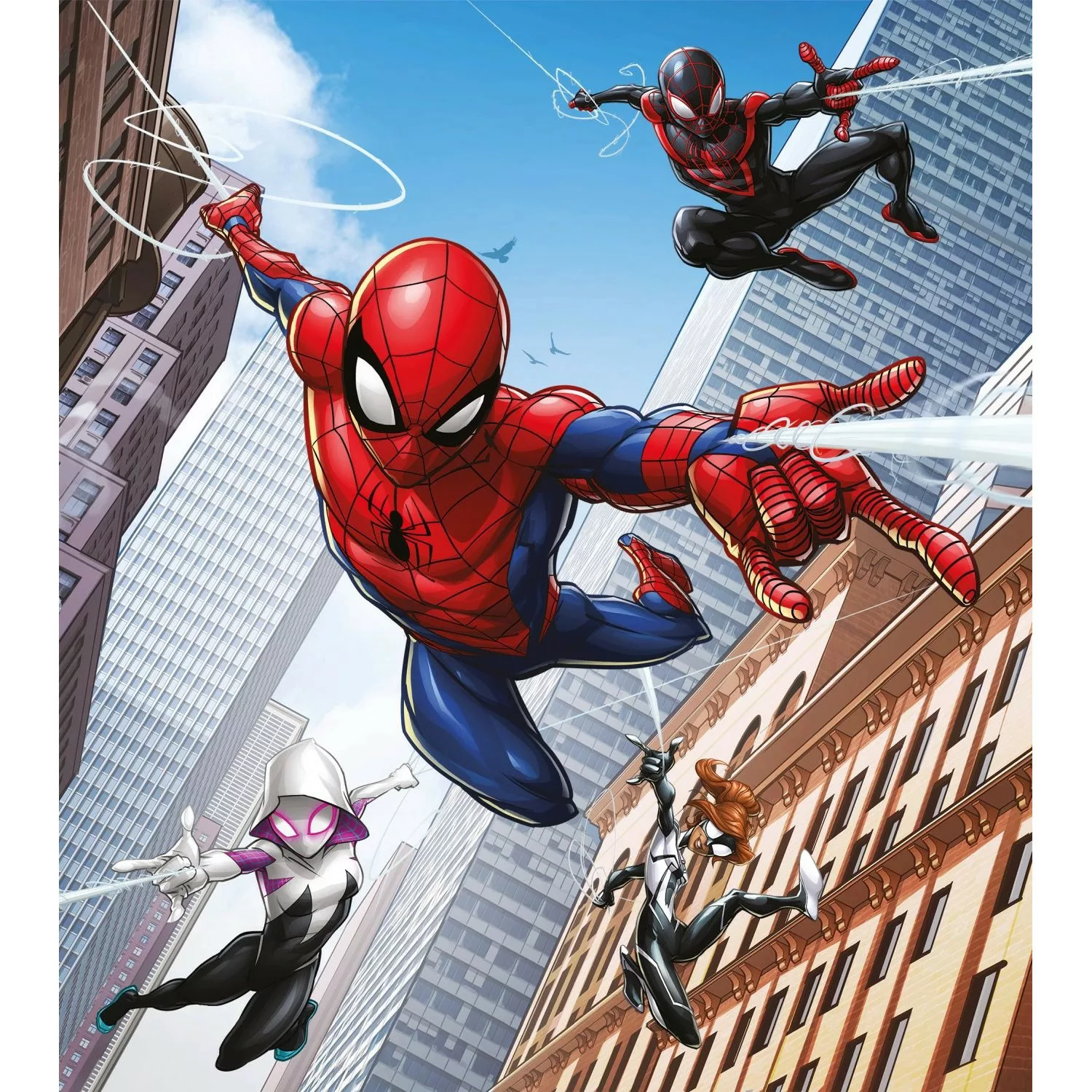 Sanders & Sanders Fototapete Spider-Man Rot und Blau 1,8 x 2,02 m 601039 günstig online kaufen