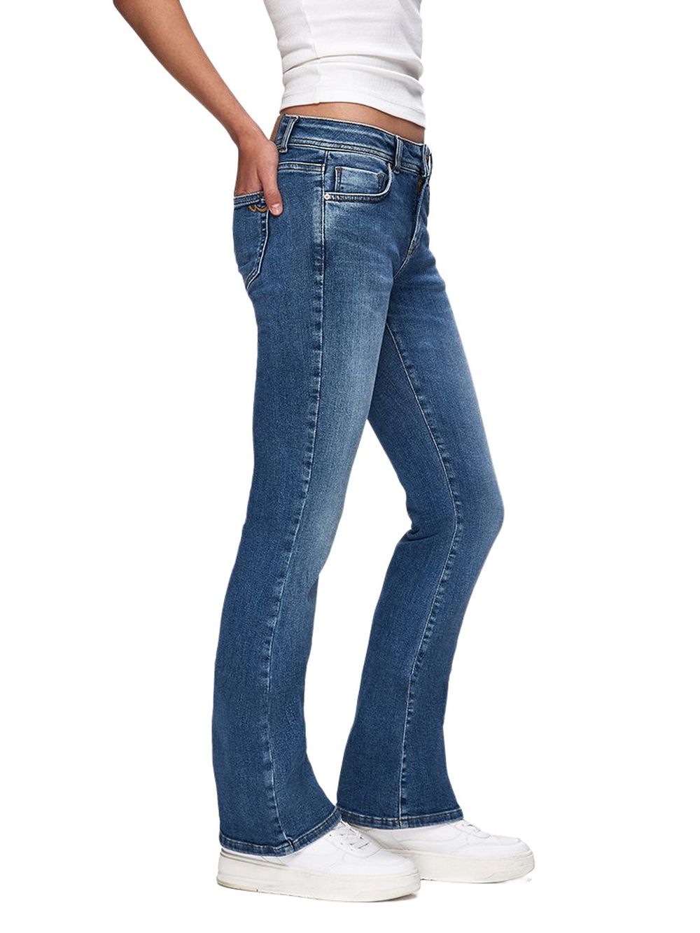 LTB Damen Jeans JULIANA - Low Waist - Bootcut - Blau günstig online kaufen