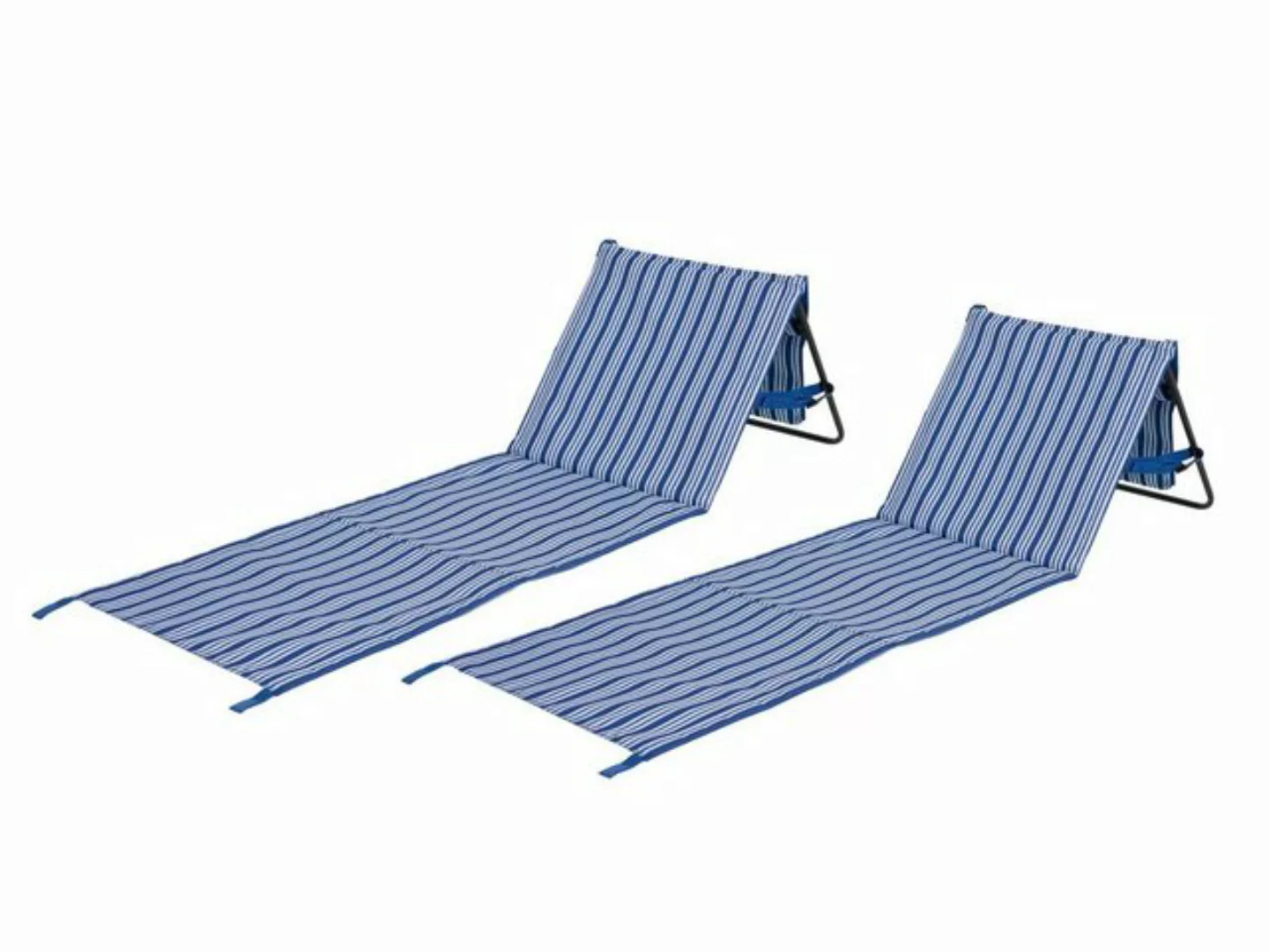 Setpoint Campingliege (2-St) Strandmatte mit Rückenlehne Faltliege gepolste günstig online kaufen