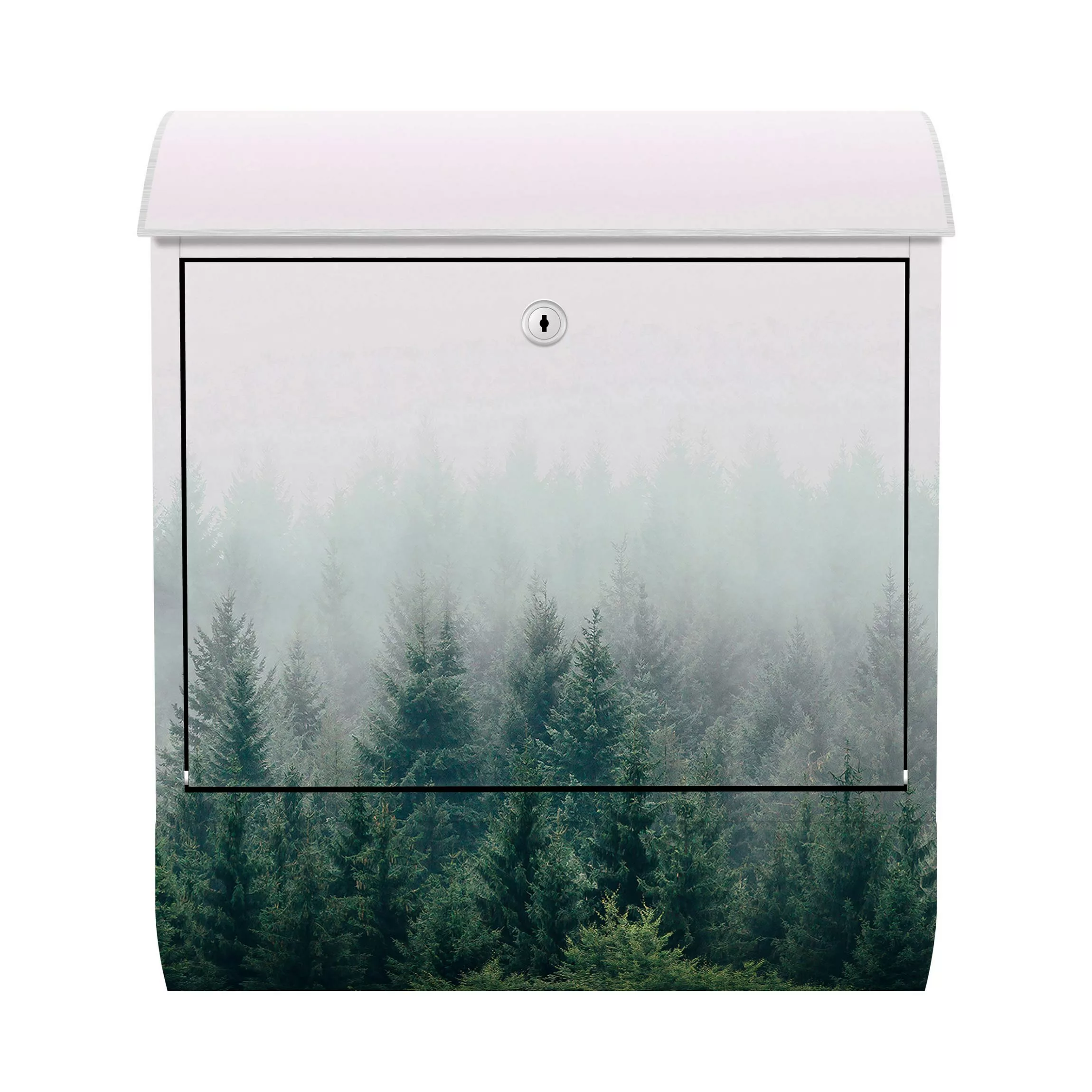 Briefkasten Wald im Nebel Dämmerung günstig online kaufen
