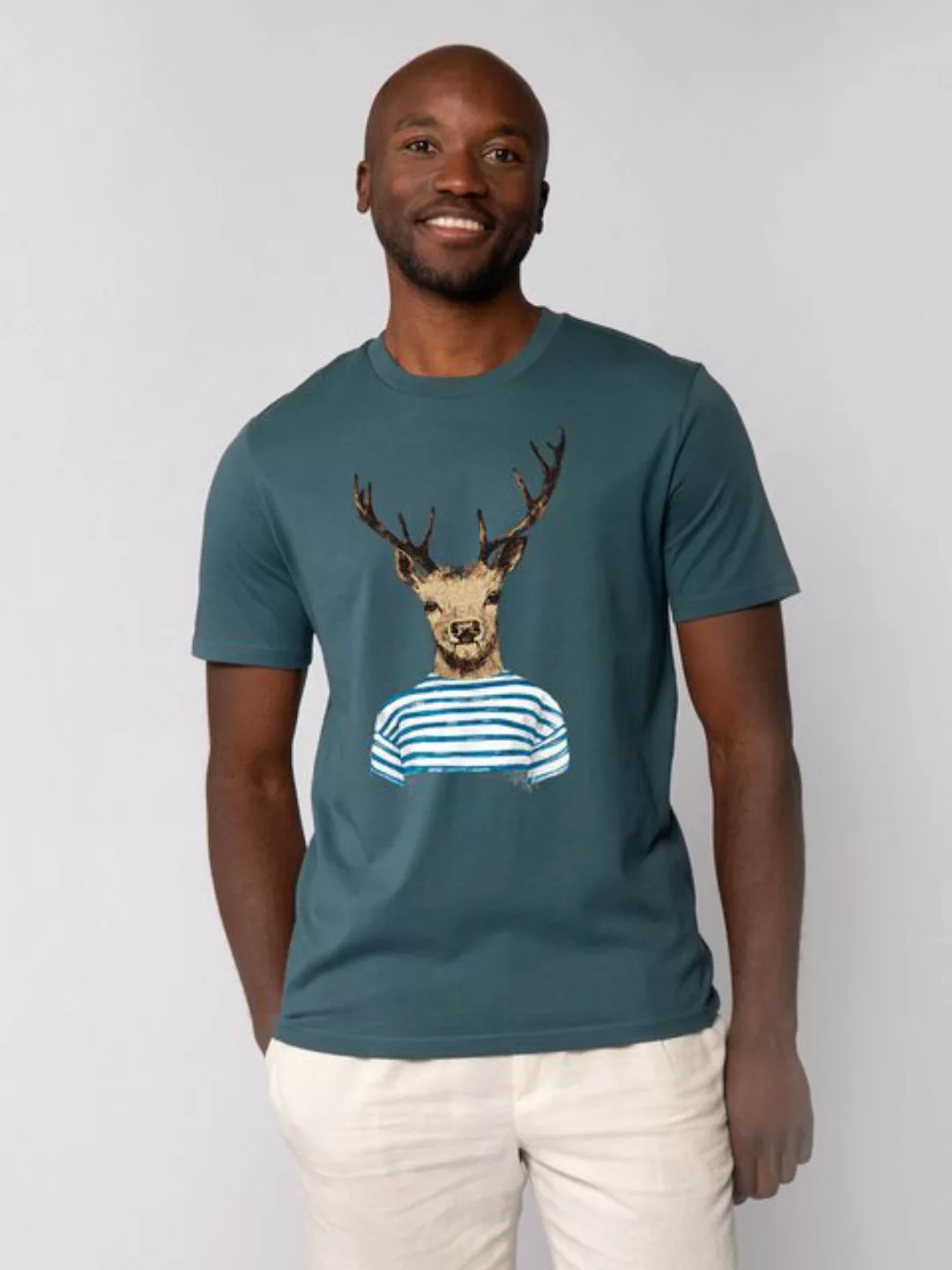 wat? Apparel Print-Shirt Hirsch (1-tlg) günstig online kaufen