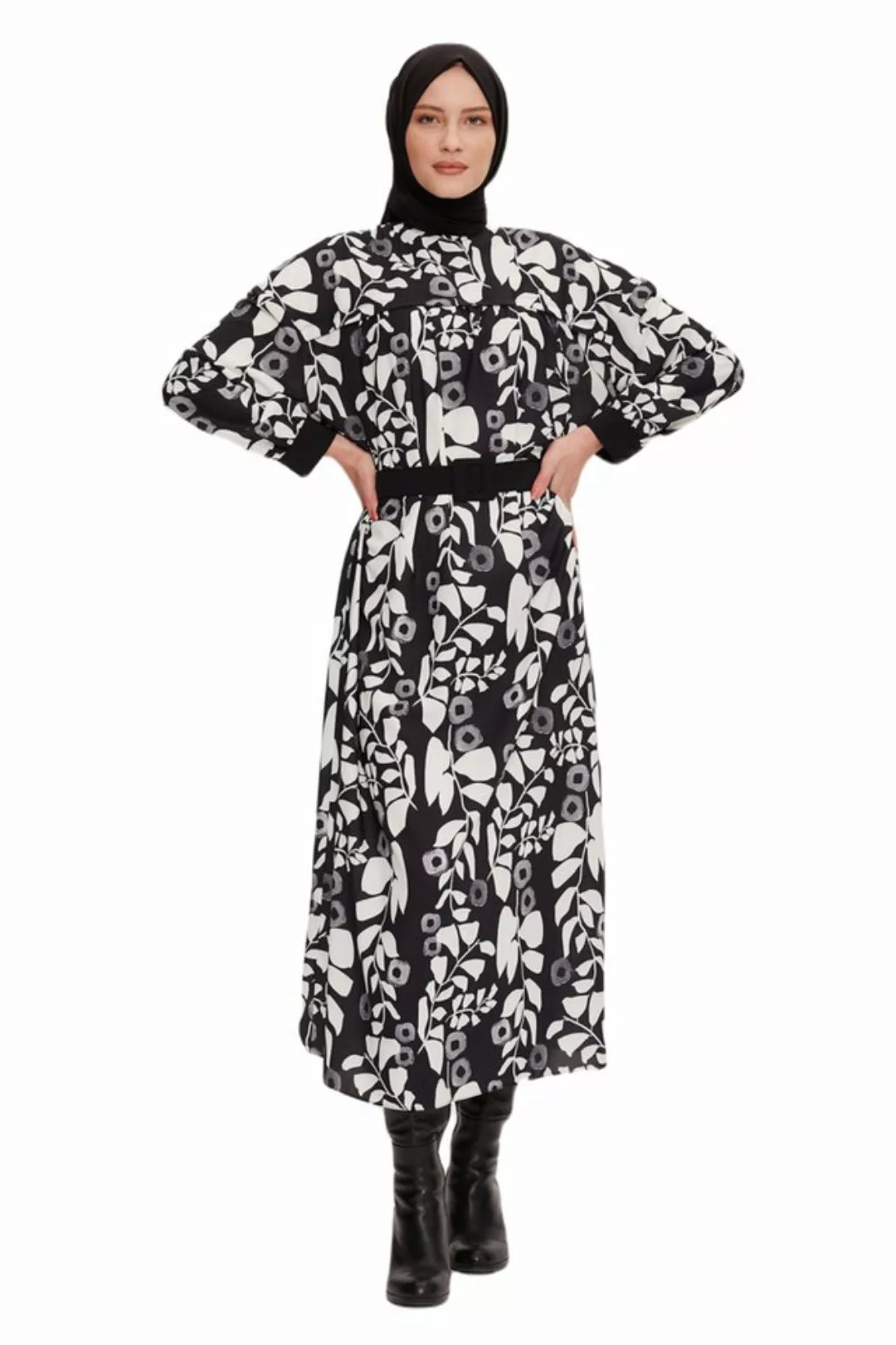 ARMİNE Maxikleid Armine Blumenkleid mit Robe auf der Vorderseite – moderne günstig online kaufen