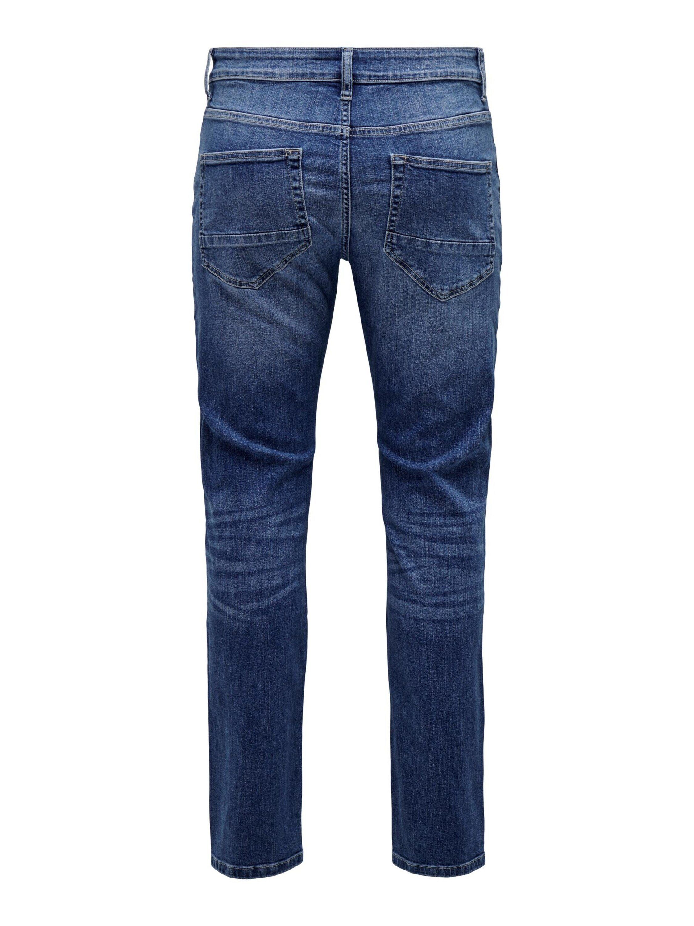 Only & Sons Herren Jeans ONSLOOM SLIM 6756 - Slim Fit - Blau - Medium Blue günstig online kaufen