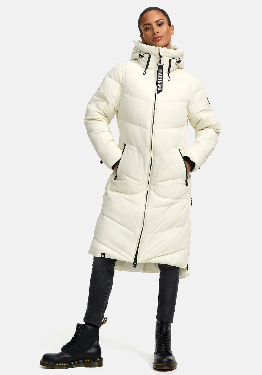 Marikoo Winterjacke "Benikoo", langer Winter Mantel gesteppt günstig online kaufen