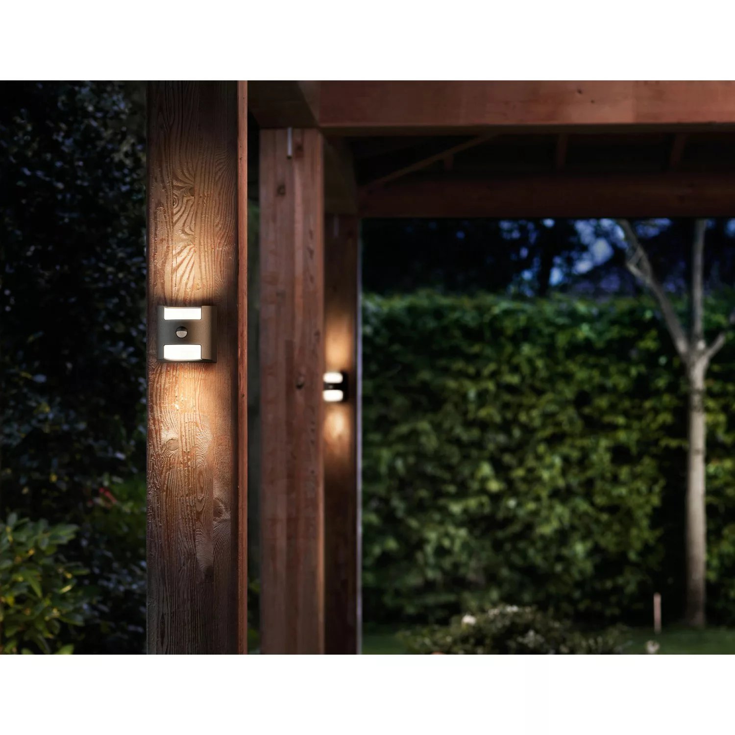 Philips Grass LED-Außenwandlampe anthrazit Sensor günstig online kaufen