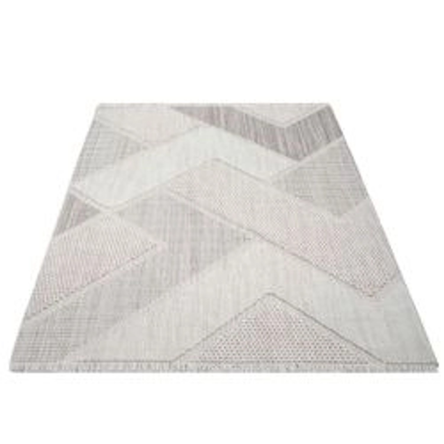 payé Teppich Linda 77 Kurzflor 120x170 cm Terra Geo-Muster günstig online kaufen