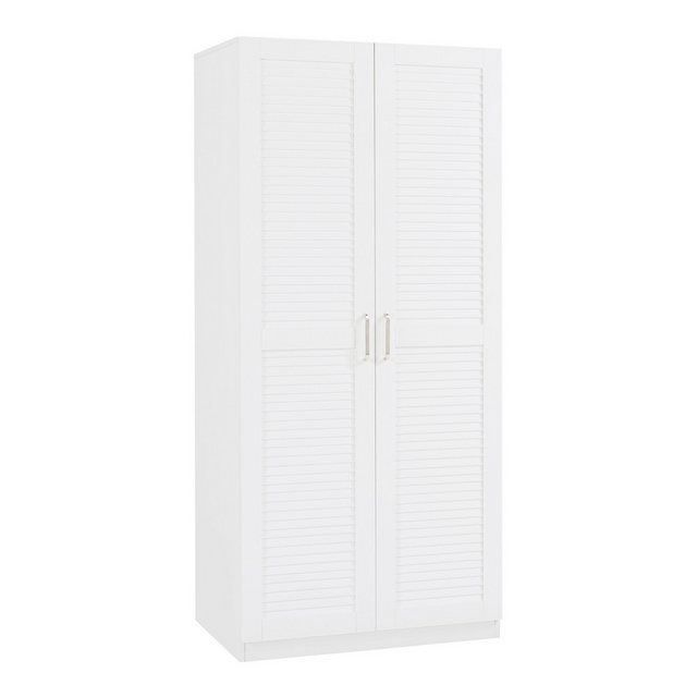 en.casa Kleiderschrank »Finning« 1 Stange, 1 Fach 176x80x52 cm Weiß günstig online kaufen