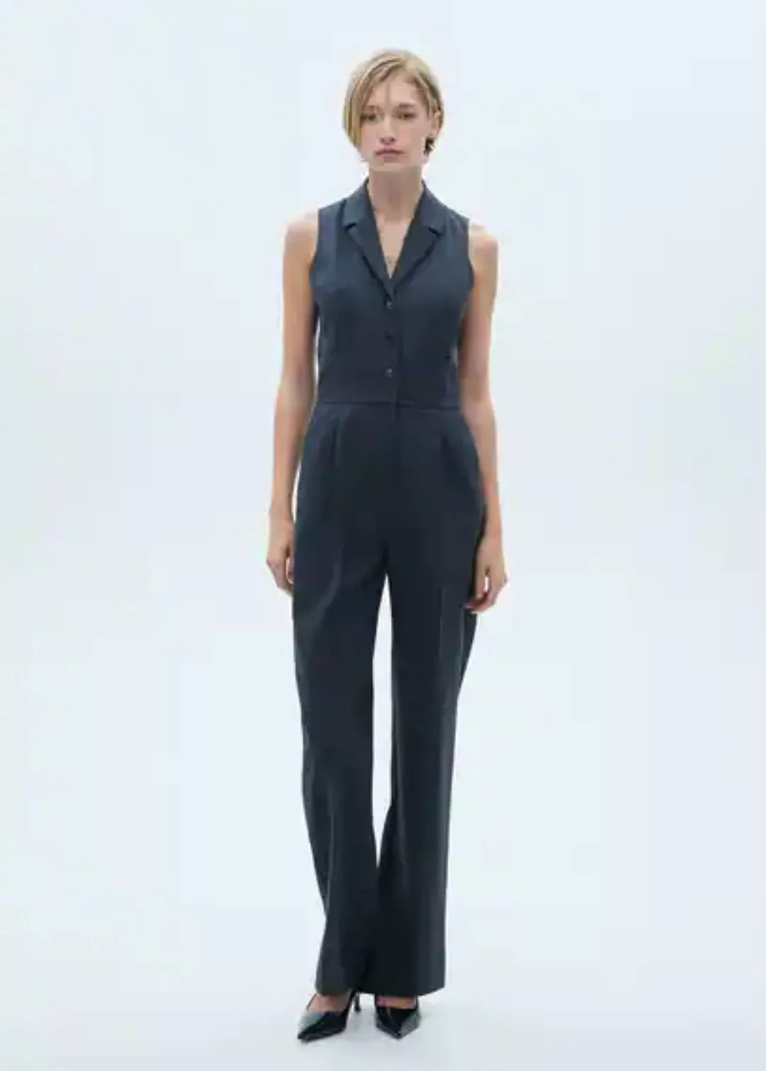 Langer Jumpsuit mit Nadelstreifen günstig online kaufen