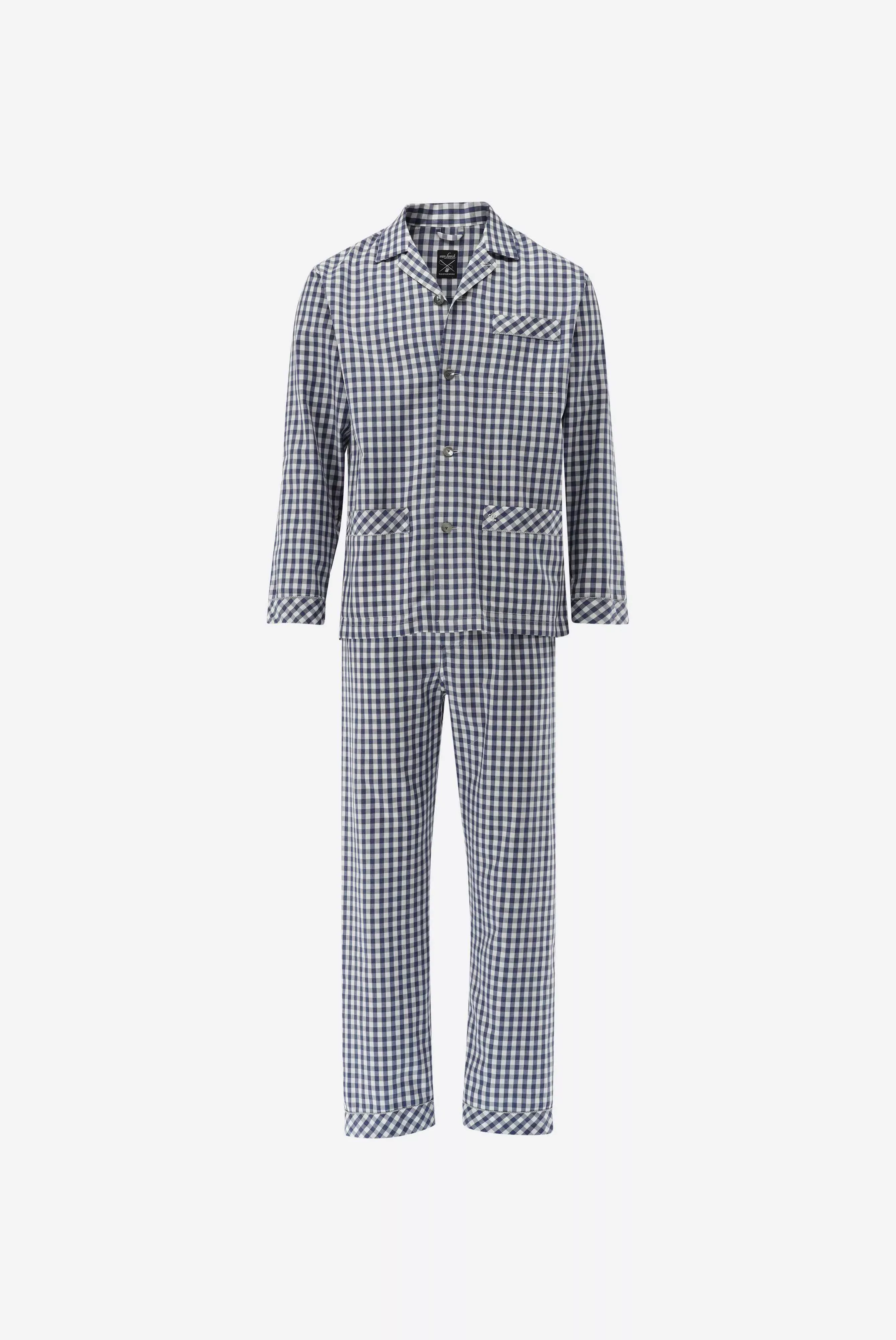 Karierter Flanell Pyjama günstig online kaufen