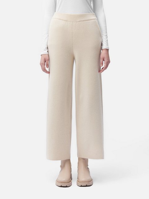 GOBI Cashmere Strickhose Hose mit weitem Bein aus Kaschmir günstig online kaufen