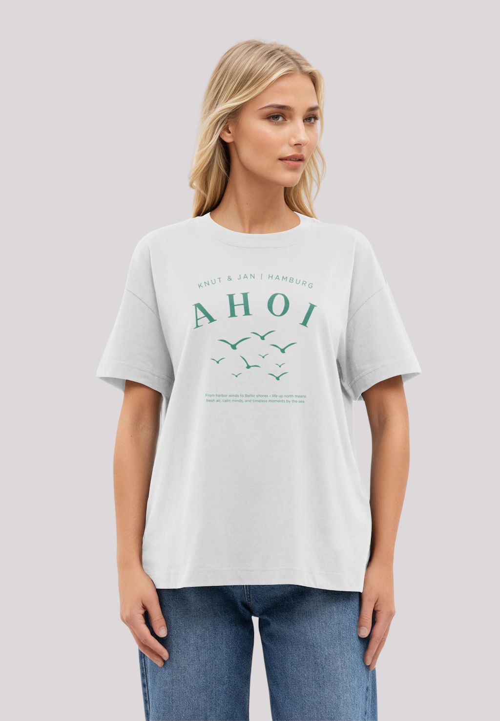 F4NT4STIC T-Shirt "Ahoi Möwe Knut und Jan", Osteee Kollektion, Urlaub, Ahoi günstig online kaufen