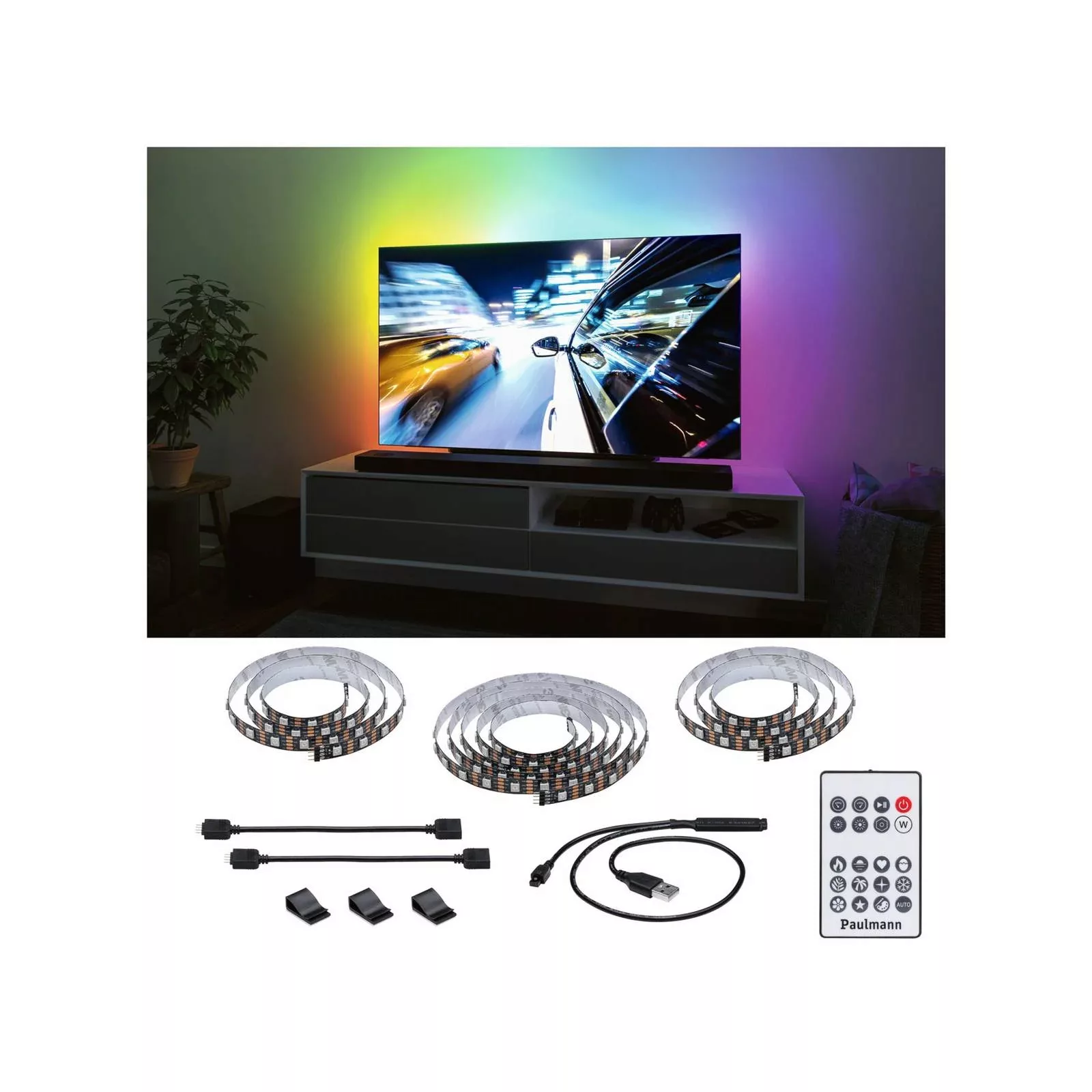 Paulmann EntertainLED LED-Strip RGB TV-Set 75 Zoll günstig online kaufen