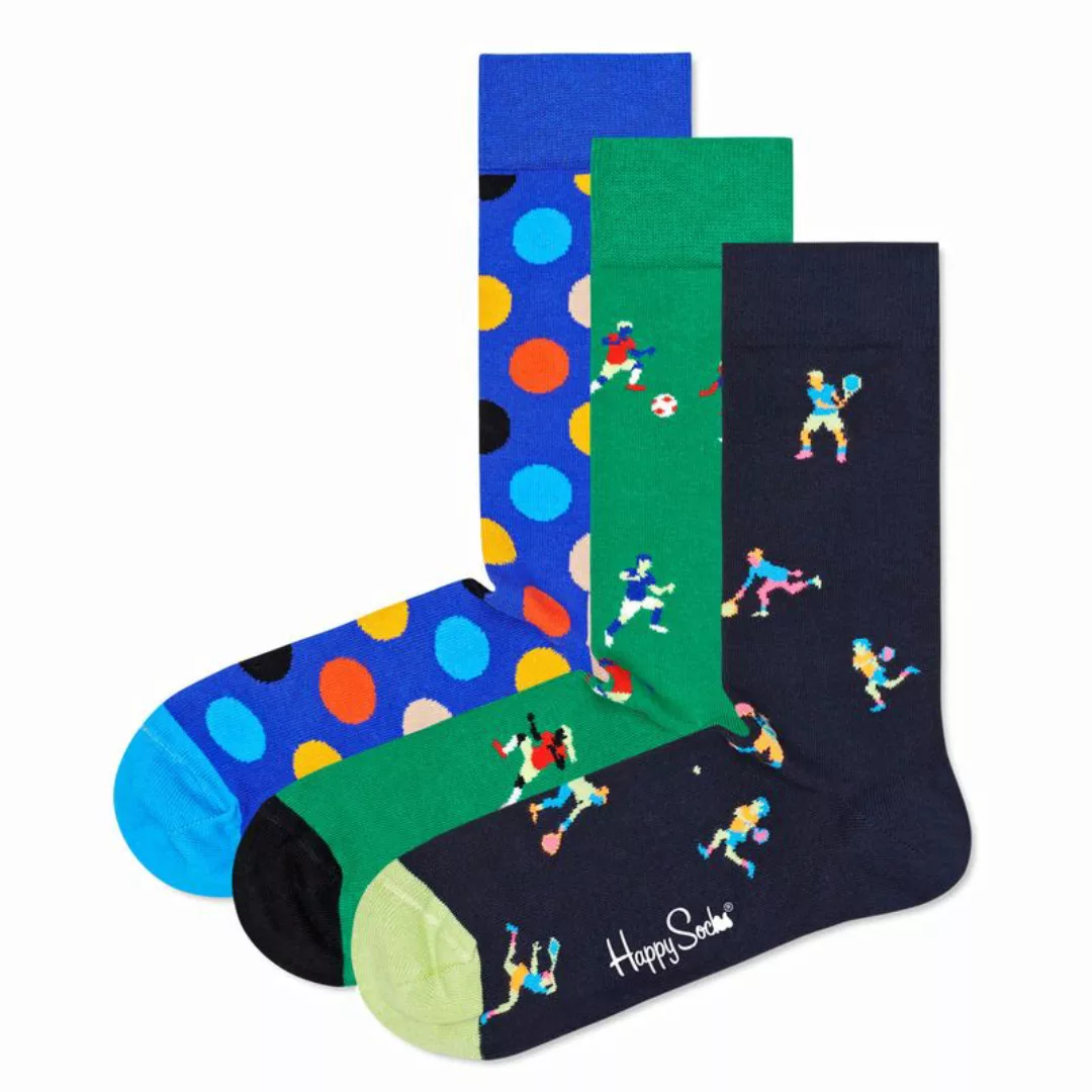 Happy Socks Geschenkbox SPORTS SOCKS GIFT SET 3-PACK XSPO08-7300 Mehrfarbig günstig online kaufen