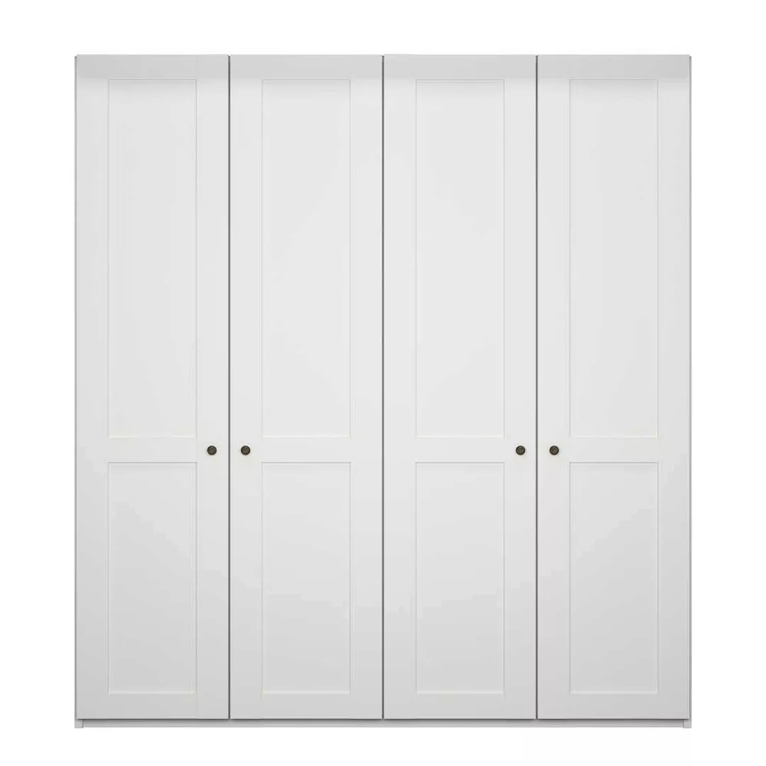 Schlafzimmerschrank modern Country in Weiß 200 cm breit günstig online kaufen