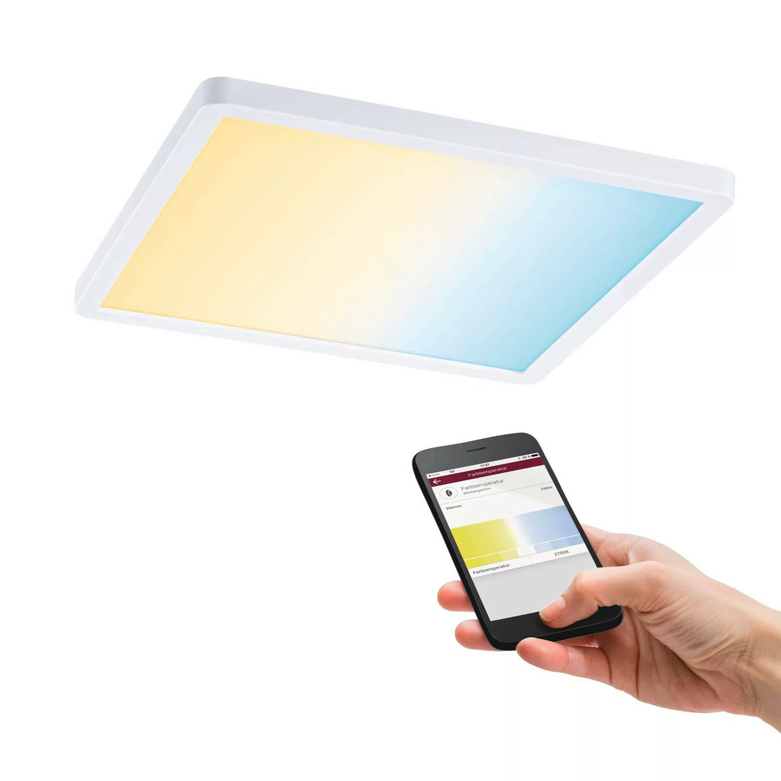 Paulmann LED-Panel Areo ZigBee eckig weiß 23cm günstig online kaufen
