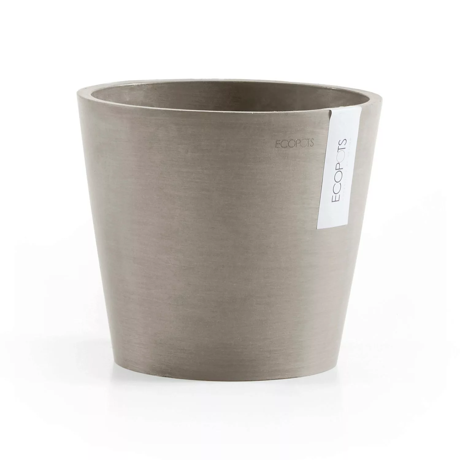 Ecopots Pflanztopf Amsterdam Taupe 20 cm x 17,5 cm günstig online kaufen