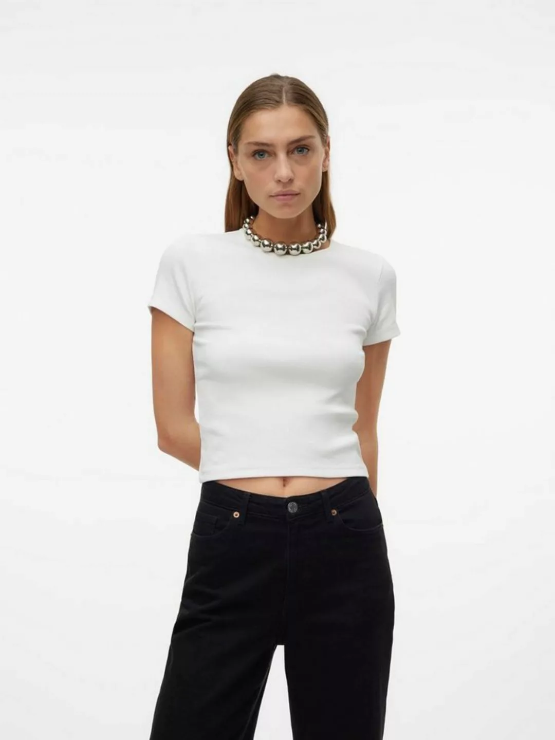 Vero Moda Rundhalsshirt VMCHLOE SS SHORT TOP JRS NOOS günstig online kaufen