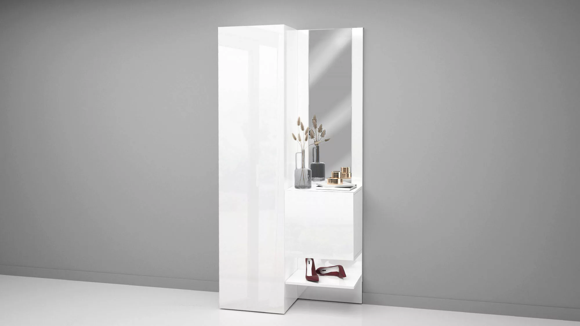 INOSIGN Garderoben-Set "Kompakt", (2 St., 2-er set: großer Schuhschrank,kle günstig online kaufen